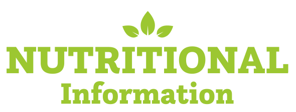 Nutritional Information label